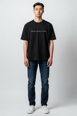 Maglia ricamata scritte cinesi e inglesi thumbnail 2