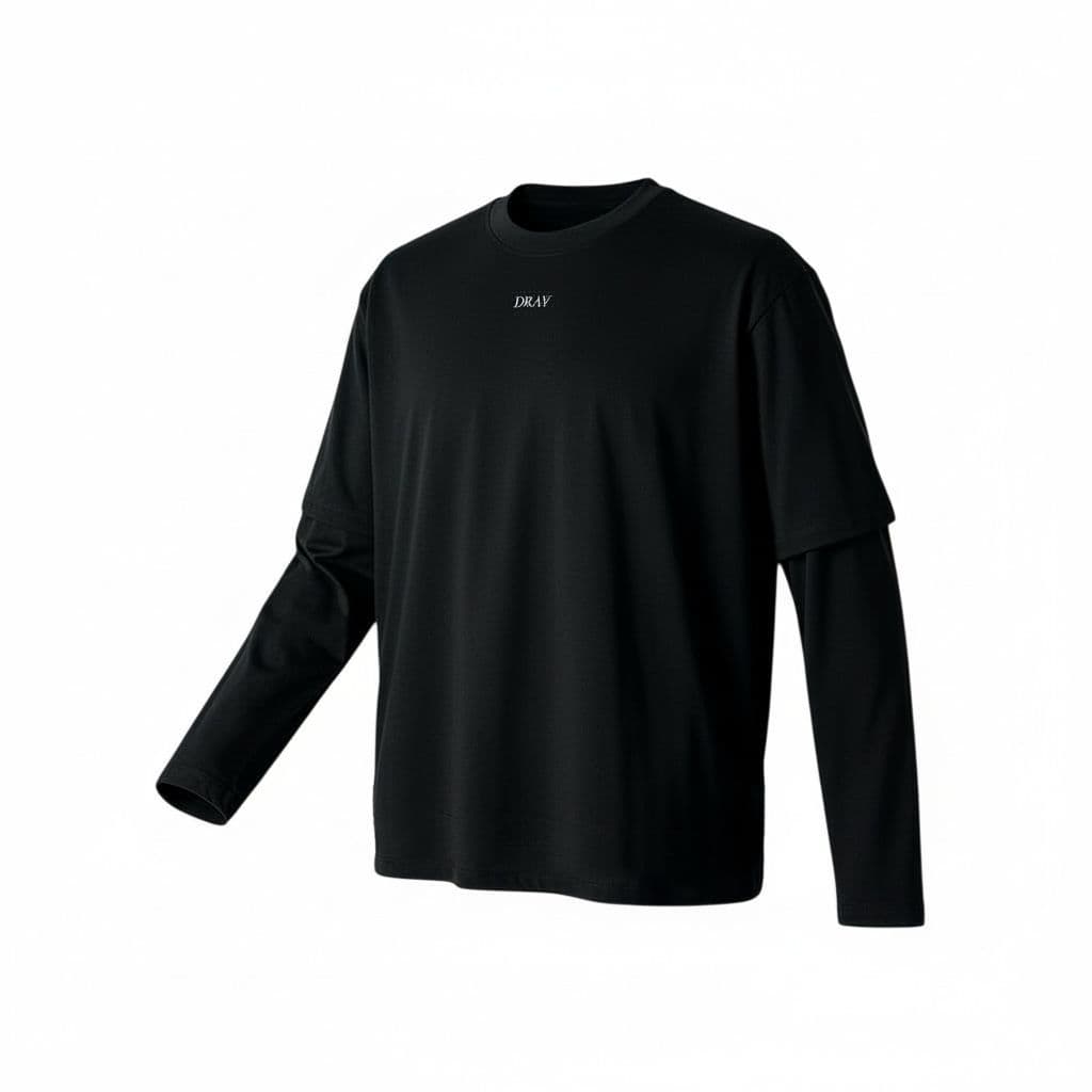 Maglia ricamata maniche lunghe