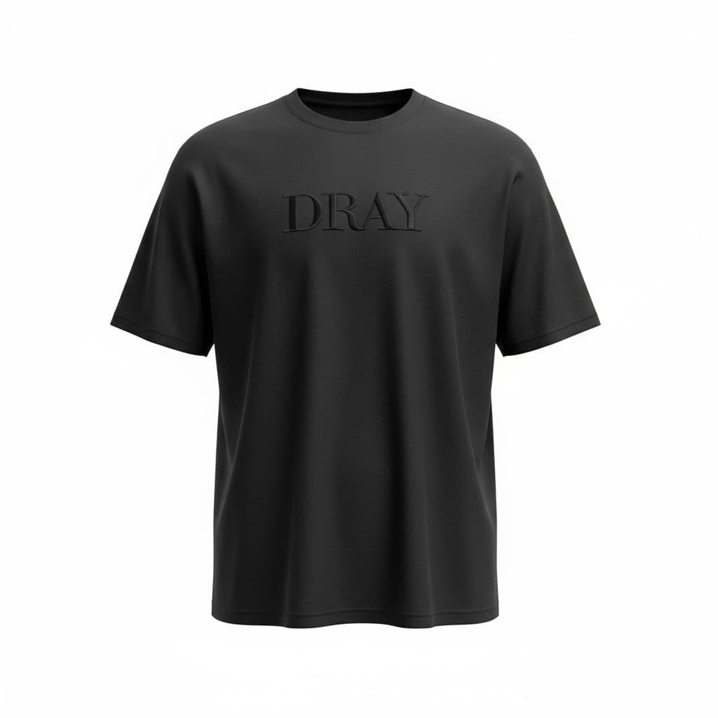Maglia nera DRAY ricamata