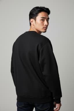 Felpa nera DRAY ricamata thumbnail 3